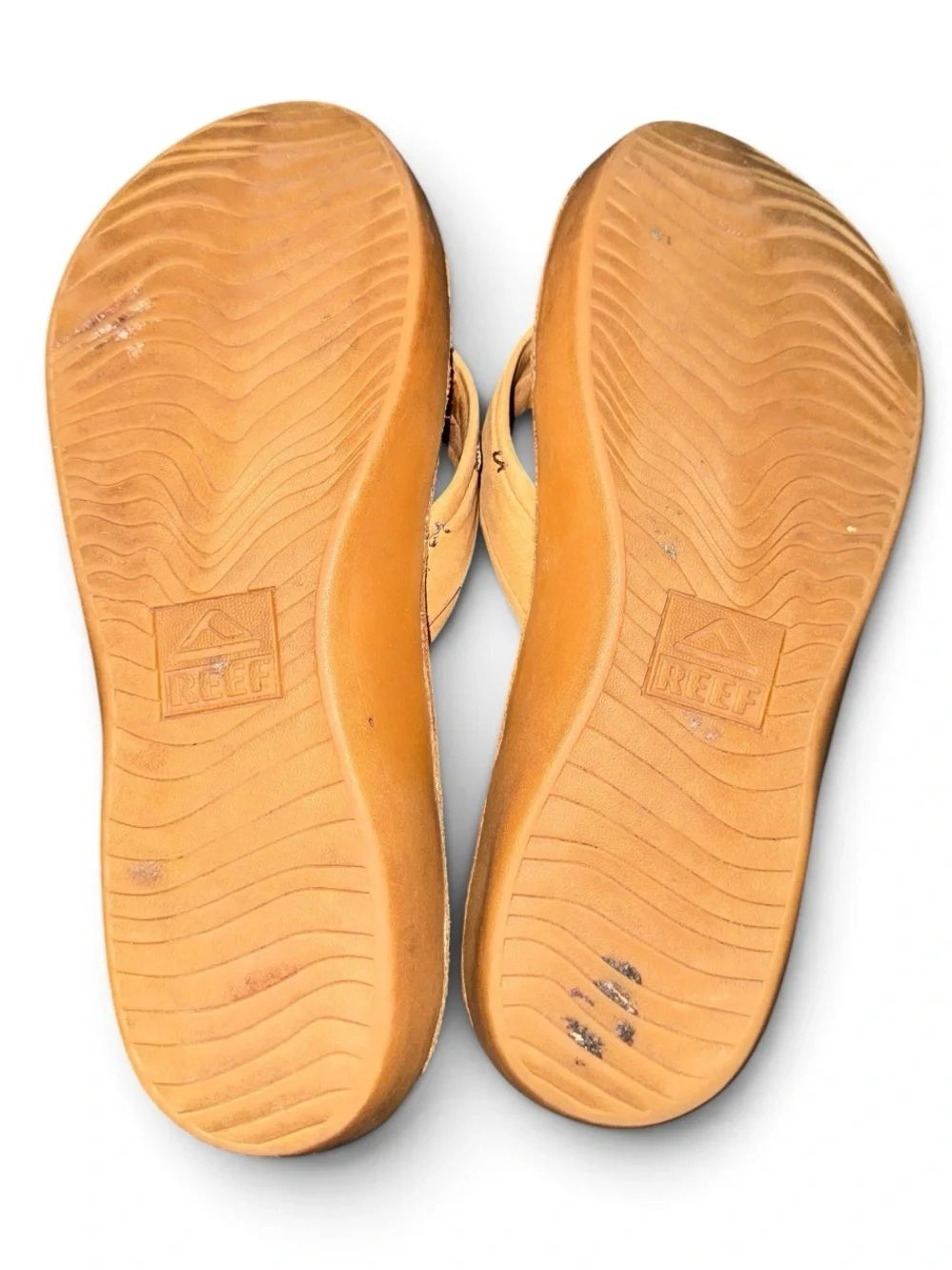 REEF Men’s Leather Flip-Flop Sandal Size 6